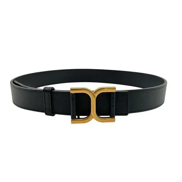 Chloe Leather Black Marcie Belt Size S - Picture 1 of 5
